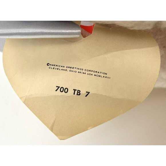 VTG 1973 AMERICAN GREETINGS 14" Plush TEDDY BEAR "Take Me To Bed With You" NWT - Picture 6 of 6